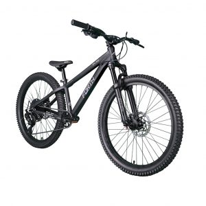 Forth 24 X2 Pedal Bike - Jet Black - ISO View